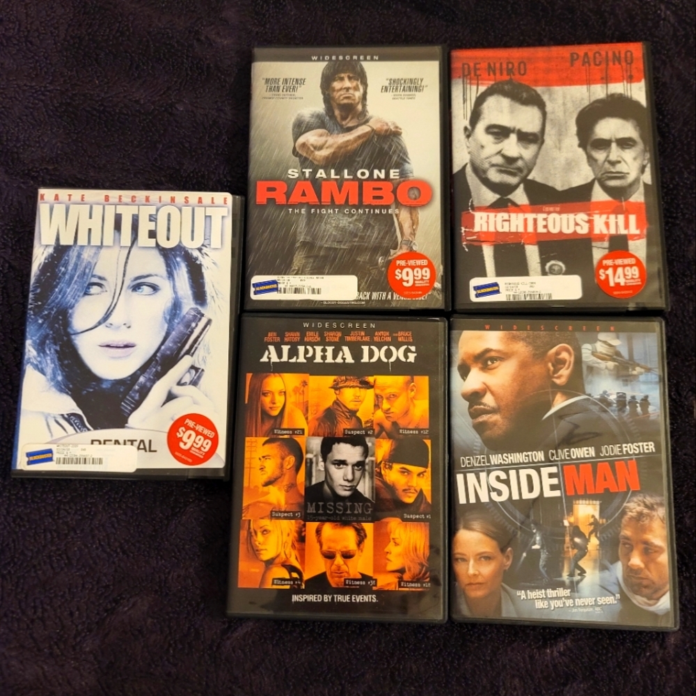 5movies Whiteout(R)Rambo(R)Righteous (R)Alpha(R)InsideMan(R)